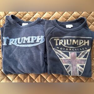 Triumph Navy and Black Sweatshirts